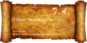 Tibor Annabella névjegykártya